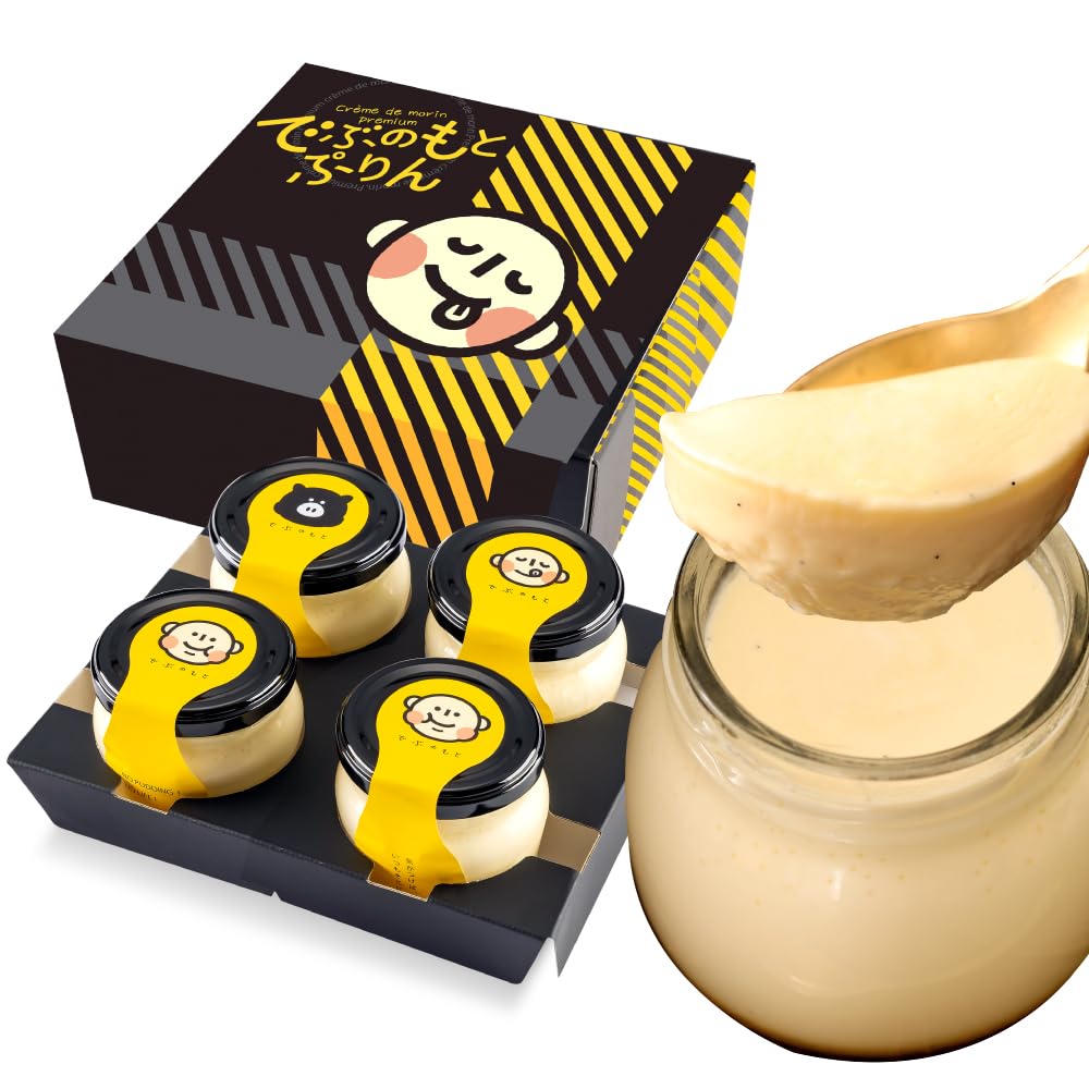 Amazon.co.jp: 菓匠もりん でぶのもとぷりん (極濃厚なめらかプリン) 4